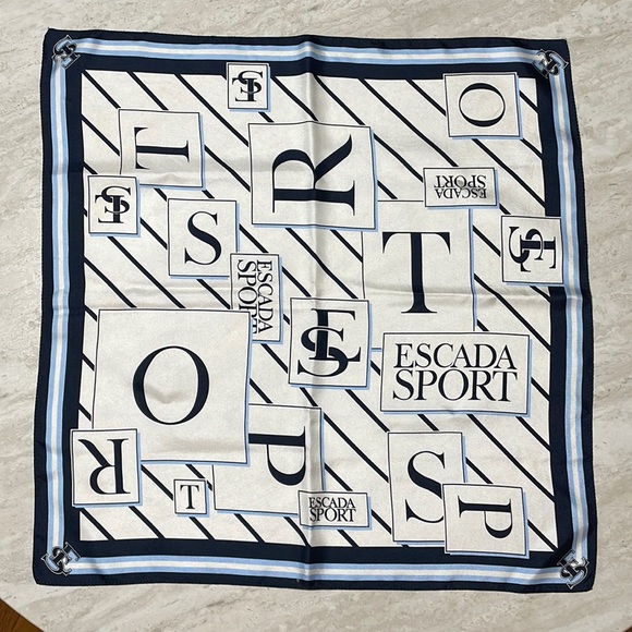 Escada Accessories - ESCADA SPORT 17X17 silk scarf